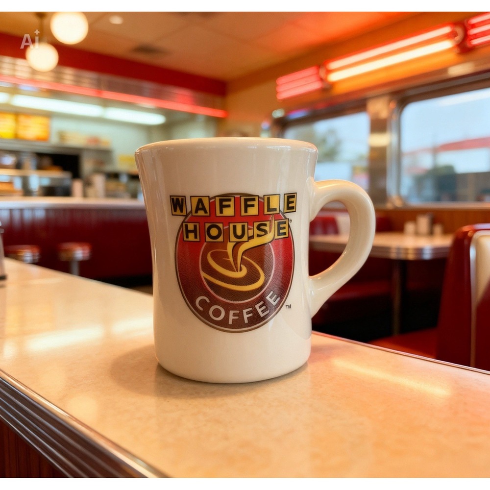 Tuxton Waffle House Coffee Mug Restaurant Ware Diner Style [CHINCAB]